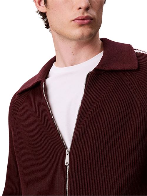 Cardigan con zip in misto lana Calvin Klein Jeans | LV04RD301GGR9